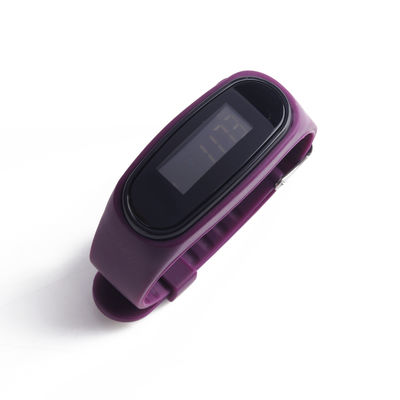 Σιλικόνιο ιμάντα Fitness pedometer ρολόι με προκαθορισμένο βάρος μέτρηση βημάτων