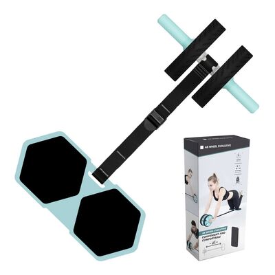 Πολυλειτουργικό Ab Roller Wheel Set με Γόνατο Mat και Αντίσταση Band για την Οικιακή Βασική Εκπαίδευση και Ολόκληρο το Σώμα Επαγγελμα