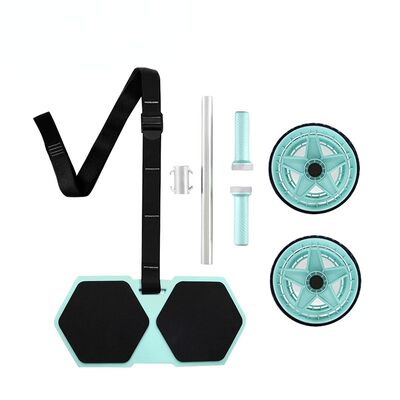 Πολυλειτουργικό Ab Roller Wheel Set με Γόνατο Mat και Αντίσταση Band για την Οικιακή Βασική Εκπαίδευση και Ολόκληρο το Σώμα Επαγγελμα