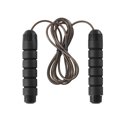 Προσαρμοσμένο λογότυπο Fitness Jump Rope Professional με βάρος 325g και μαύρο χρώμα
