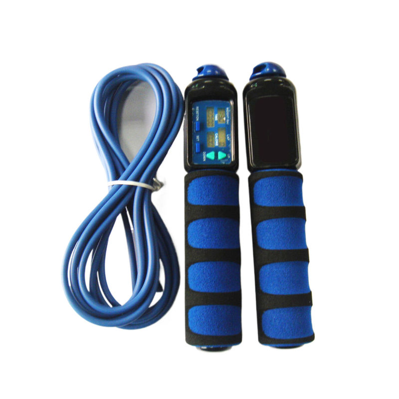 Αθλητικό σκοινί για άλματα Custom Color Logo Μαύρο σκούρο μπλε σκοινί για άλματα Ηλεκτρονική άσκηση Αλματιστήριος σκοινί OK-168